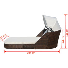 Load image into Gallery viewer, Modern Brown Sun Lounge