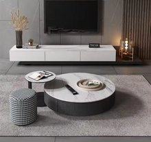 Load image into Gallery viewer, E86 Modern White and Black Entertainment Unit
