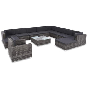 Jake 11 Seater Outdoor Sofa Set with Coffee Table