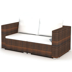 Pearce 10 Peices Garden Lounge Brown