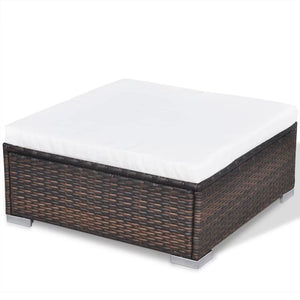 Pearce 10 Peices Garden Lounge Brown