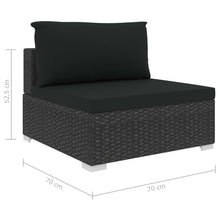 Load image into Gallery viewer, All Black Outdoor 6 Pieces  Lounge
