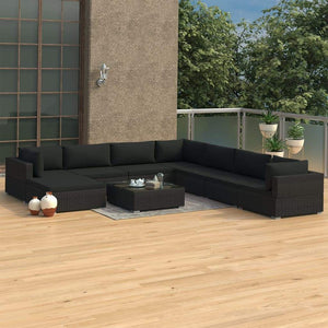 Marcel All Black Luxury Outdoor Lounge