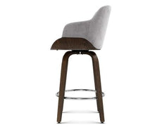 Load image into Gallery viewer, 2× Fabric Kitchen Bar Stools
