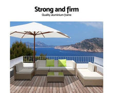 Load image into Gallery viewer, Fareeha Outdoor Light Brown Lounge with Cover
