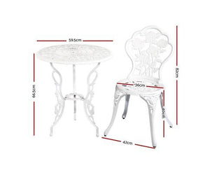 Fremont 3pc Almunium Outdoor Set