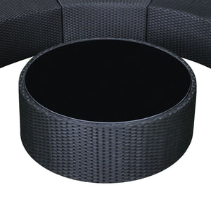 Madera Outdoor Lounge Set Black