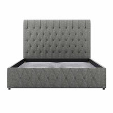 Load image into Gallery viewer, Alexandra Fabric Gas Lift Storage Queen Bed - Dark Grey
