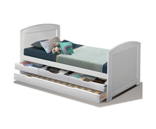 Load image into Gallery viewer, Danica Single Wooden Trundle Bed Frame Timber Kids Adults
