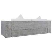 Load image into Gallery viewer, Haku 2 Piece Sofa Set with Cushions Grey Natural Rattan
