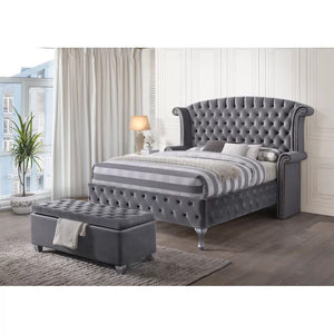 Amor Crowle Upholstered Sleigh Bed