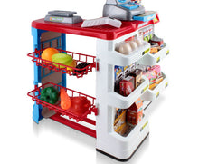Load image into Gallery viewer, Keezi 24 Piece Kids Super Market Toy Set - Red &amp; White
