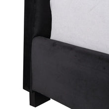 Load image into Gallery viewer, Ramos Velvet Bed With Tufted Diamond Black
