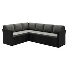 Load image into Gallery viewer, Ballena 6 Seater Wicker Outdoor Sofa Dining Set - Dark Grey
