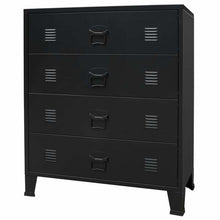 Load image into Gallery viewer, vidaXL Sideboard Chest of Drawers Industrial Style Metal Black Storage Unit
