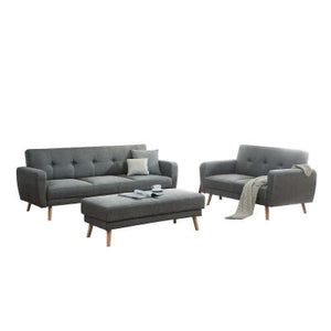Tristan 6 Seater Sofa Bed Set w/ Ottoman - Grey