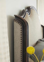 Load image into Gallery viewer, Libby Luxury Beige Fayette Upholstered Panel Bed
