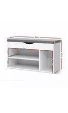 Load image into Gallery viewer, Wooden Scandi Shoe Bench Shoes Storage Cabinet Rack Organiser Shelf Box

