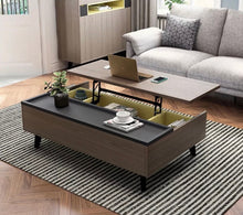 Load image into Gallery viewer, Lift Top Modern Designer Wooden Coffee Table Set

