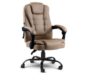 Latest Massage Office Chair PU Leather Recliner Computer Gaming Chairs Espresso