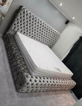Load image into Gallery viewer, Lepaxen Ultra Tufted Super Luxury Bed Frame Silver Grey
