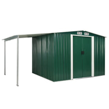 Load image into Gallery viewer, NC Garden Shed with Sliding Doors Green 386x205x178 cm Steel
