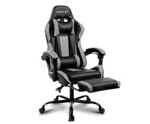Load image into Gallery viewer, Gaming Office Chair Computer Seating Racer Black and Grey

