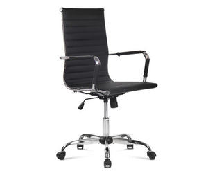 Eames Replica Office Chair Executive High Back Seating PU Leather Black