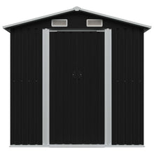 Load image into Gallery viewer, SG Garden Storage Shed Anthracite Steel 204x132x186 cm
