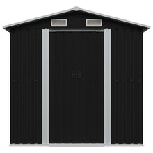 Load image into Gallery viewer, SG Garden Storage Shed Anthracite Steel 204x132x186 cm
