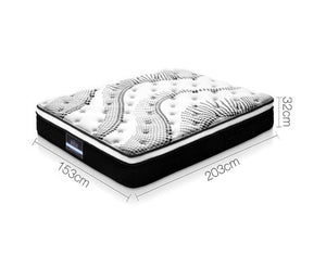 Giselle Bedding Queen Size Euro Spring Foam Mattress