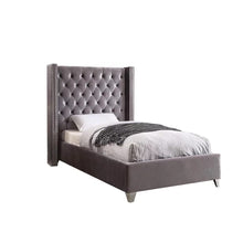 Load image into Gallery viewer, Album New Design Velvet Upholstered Wing Bed With Button
