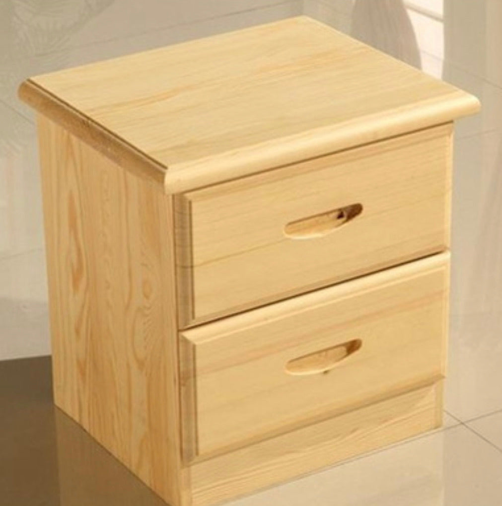Stylish 2 Solid Wooden Bedside Table