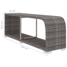 Load image into Gallery viewer, Logan 8 Piece Garden Lounge Set with Cushions Poly Rattan Black
