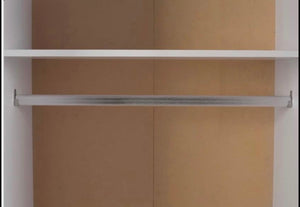 Modern New design 4 doors 2 Drawers Big size Wardrobe with Mirror
