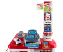 Load image into Gallery viewer, Keezi 24 Piece Kids Super Market Toy Set - Red &amp; White
