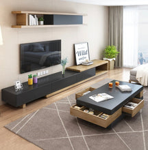 Load image into Gallery viewer, Long Size Extendable Modern Entertainment Unit
