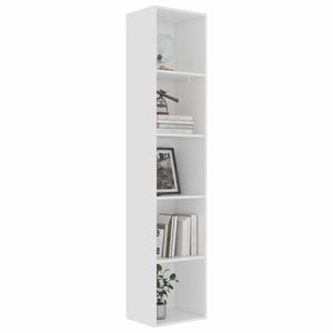 Lexington Book Cabinet White 40x30x189 cm Chipboard