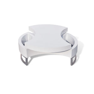 Milo Coffee Table Shapeadjustable High Gloss White