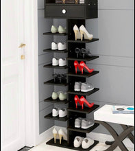 Load image into Gallery viewer, Stylish Shoe Rack Shoe Organiser Black
