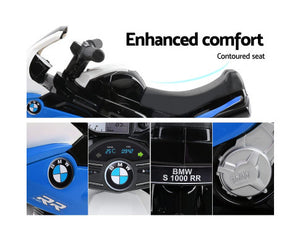 Kids Ride On Motorbike BMW Licensed S1000RR Motorcycle Car Blue