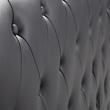 Load image into Gallery viewer, Garcia Chesterfield Leather Bed Black

