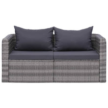 Load image into Gallery viewer, Lomond 44162 Garden Corner Sofas 2 pcs Grey Poly Rattan
