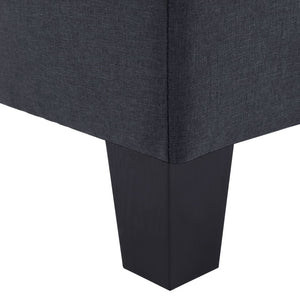 League 3Seater Sofa Dark Grey Fabric
