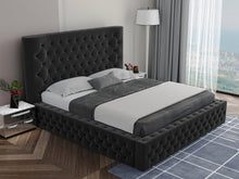 Load image into Gallery viewer, Super Luxury 2021 Modern Tufted Fabric Bed Frame Black
