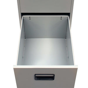 FirstChoise File Cabinet with 3 Drawers Grey 102.5 cm Steel