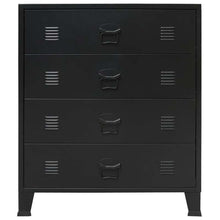 Load image into Gallery viewer, vidaXL Sideboard Chest of Drawers Industrial Style Metal Black Storage Unit
