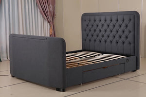 Roberto Fabric Upholstered Standard Bed