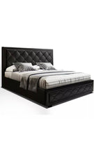 Load image into Gallery viewer, Modern King Size Gas Lift Bed Frame Base With Storage Mattress Leather

