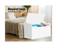 Load image into Gallery viewer, Karson Toy Box Storage Cabinet Chest Blanket Children Clothes Organiser White
